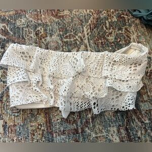 Target Girls White Strapless Bikini Top